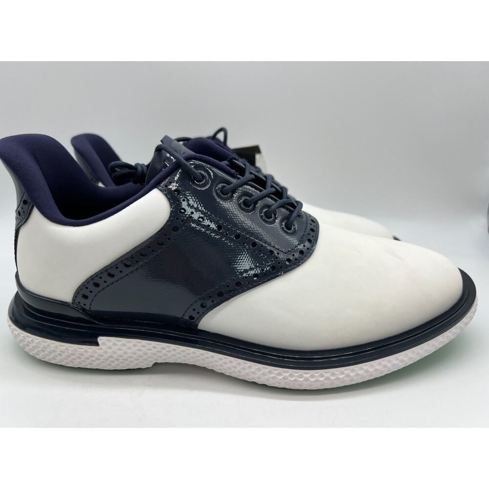 G/FORE Galivant2r T.P.U. Saddle Men 7. 5W Golf Shoes Snow/Twilight GMF000068 - Picture 1 of 16